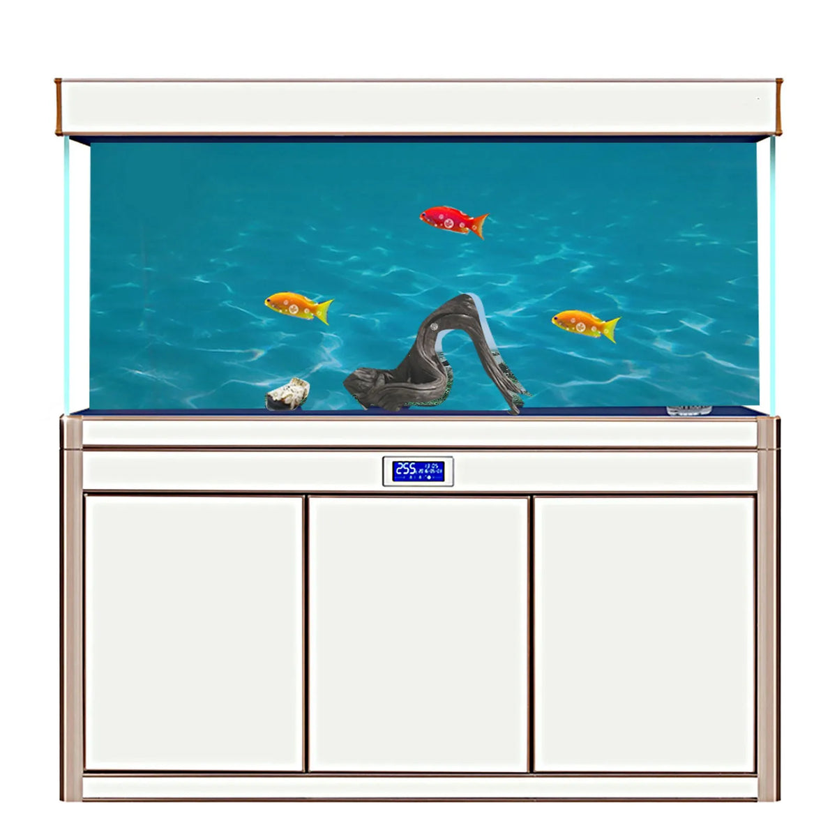 3D Sea Aquarium Background Poster – PVC Self-Adhesive Fish Sticker Aquarium Background Qme