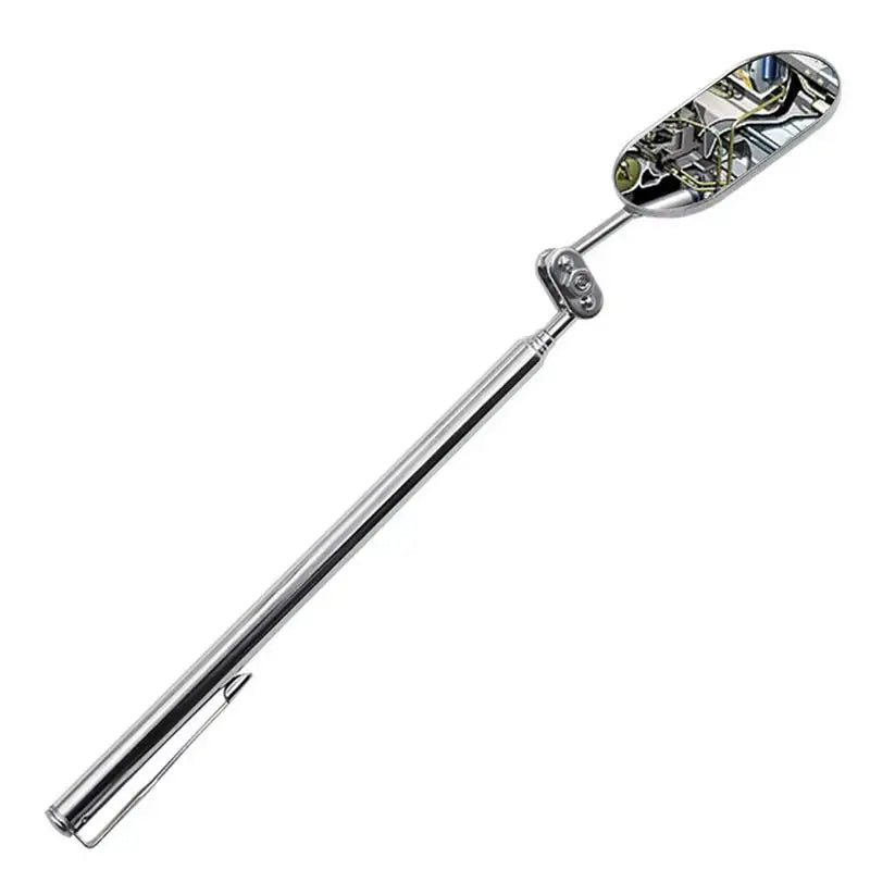 Telescopic Inspection Mirror with LED Light, 360° Rotating Inspection Mirror Qst