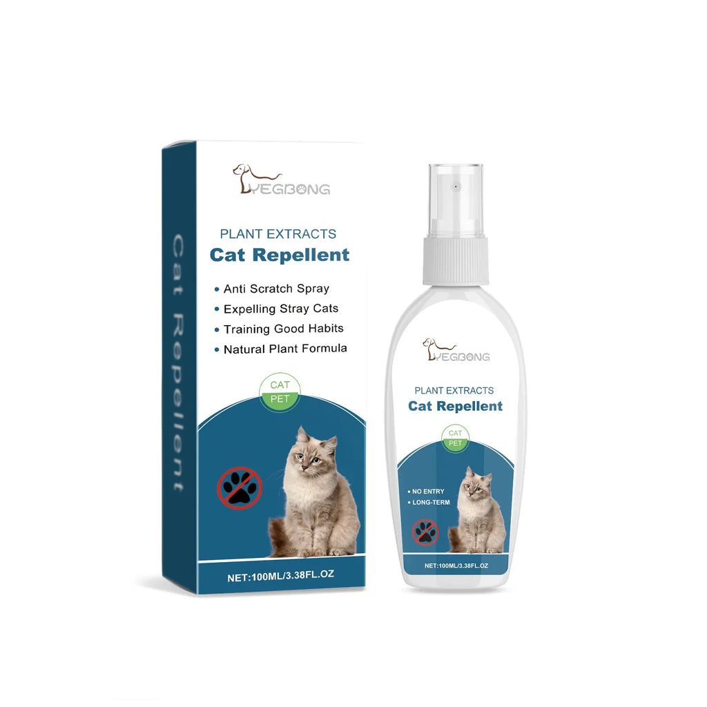 Cat Repellent Spray – Anti-Scratch & Furniture Protector Cat Deterrent Spray Qme 100ml Boxed