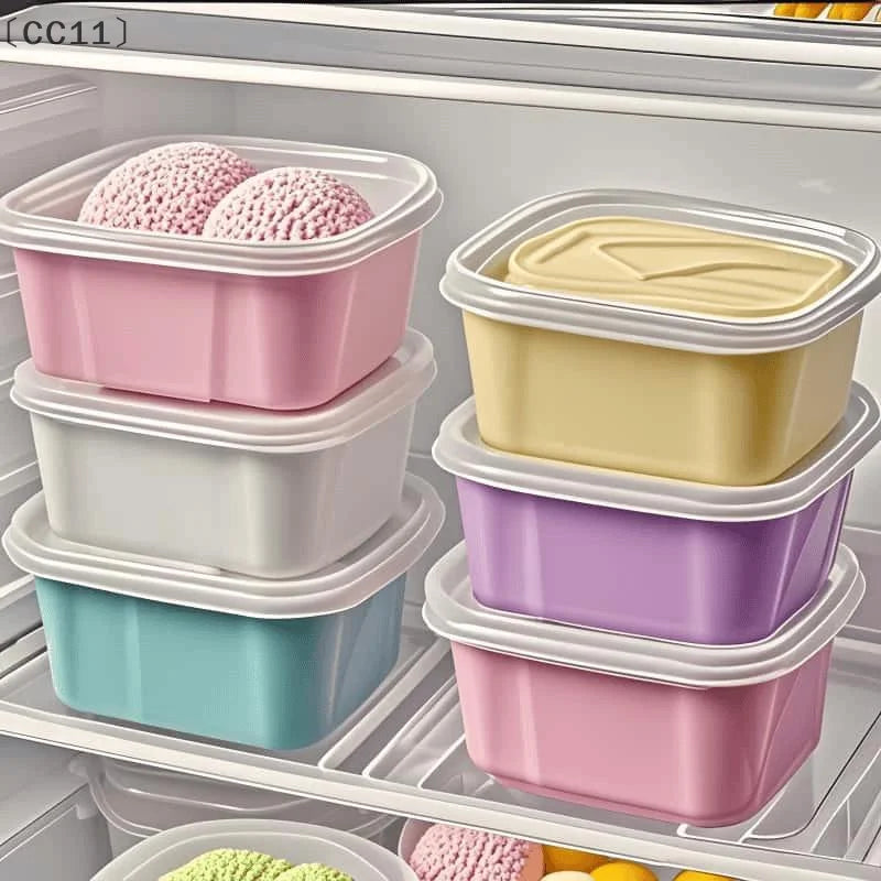 Reusable Ice Cream Storage Tub with Lid | BPA-Free Freezer Container Ice Cream Storage Tub Qme