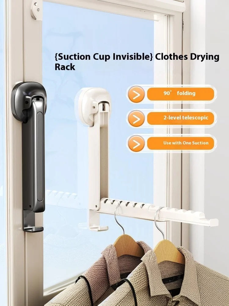 Foldable Retractable Wall-Mounted Clothes Drying Rack Clothes Drying Rack Qme