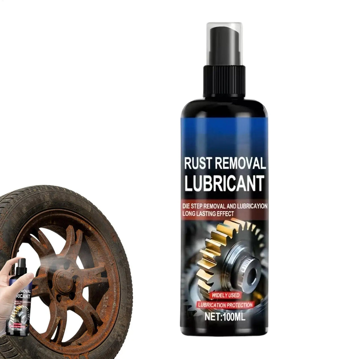Rust Remover & Shine Restorer Spray 100ml – Metal & Vehicle Care Rust Remover Spray Qme