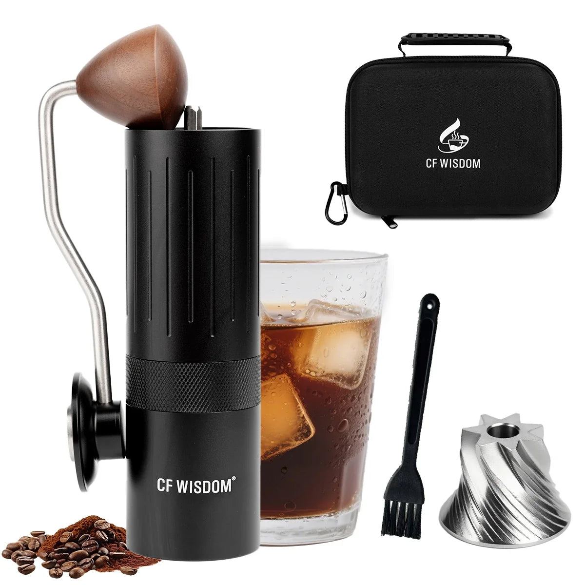 Premium Manual Coffee Grinder Gift Box – 6 Colors Manual Coffee Grinder Qme ZM-S12-STD