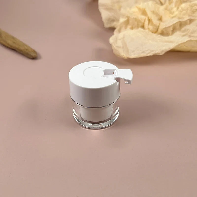Refillable Airless Pump Lotion Bottle & Acrylic Cream Jar Cosmetic Storage Jar Qme