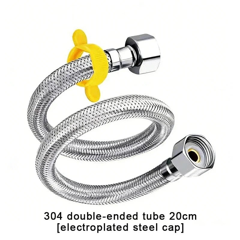 Stainless Steel Braided High-Pressure Cold Water Inlet Hose Water Inlet Hose Qme A1
