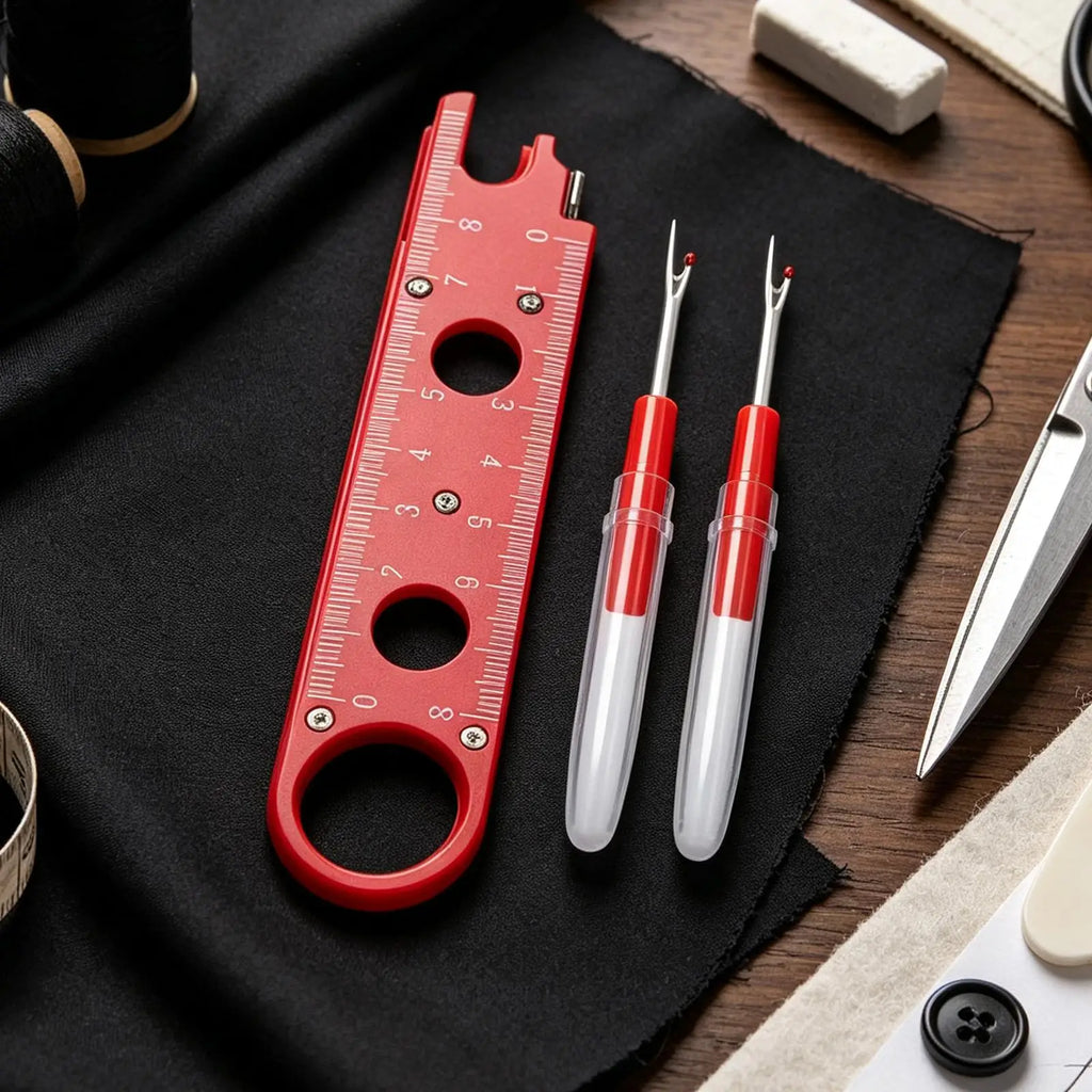 Sewing Needle Threader Tool – Anti-Slip Grip Aligning Hook Needle Threader Tool Qme