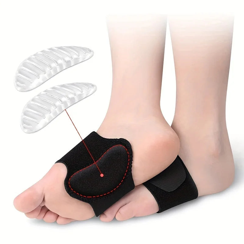 Compression Arch Support Brace – Flat & High Arches, Unisex Arch Support Brace Qme