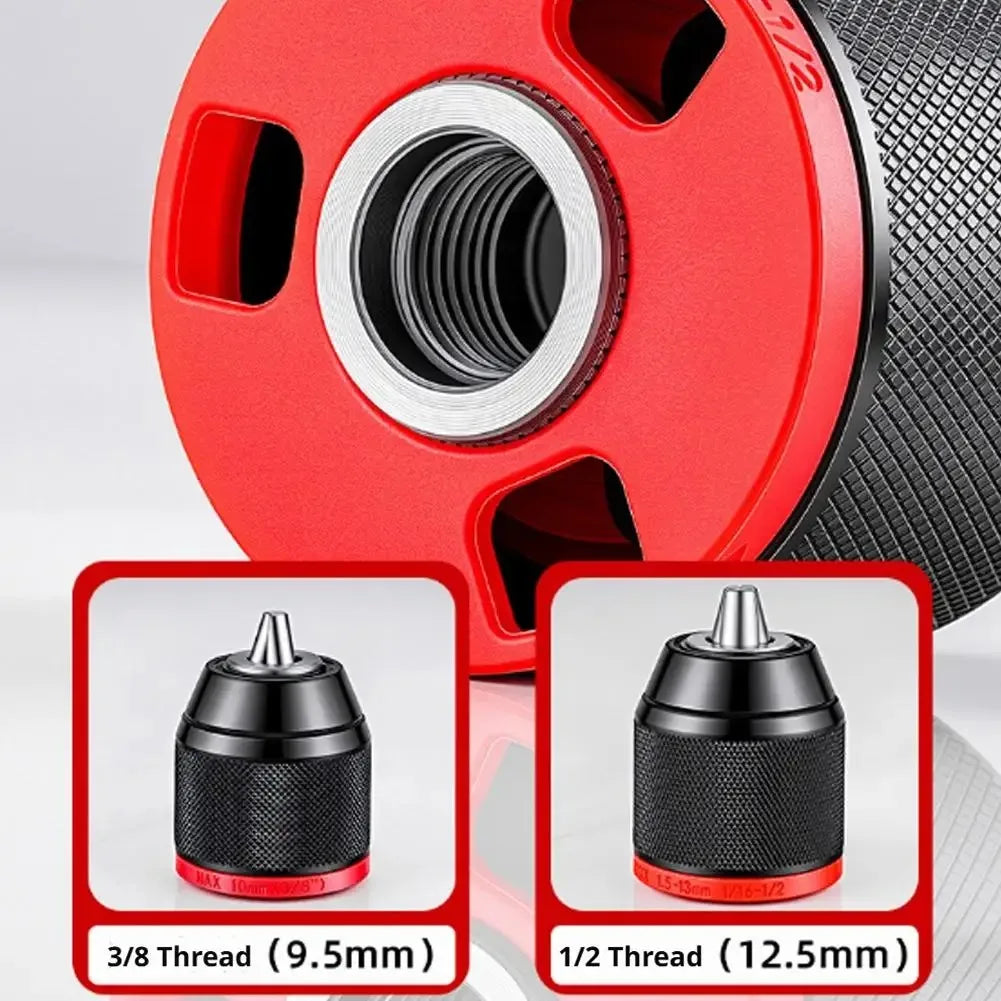 Keyless Ratchet Self-Locking Drill Chuck Metal Bit Adapter Drill Chuck Adapter Qme