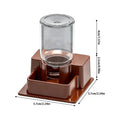 Reptile Automatic Water Fountain Dish for Tortoise & Gecko Reptile Water Dish Qme Brown