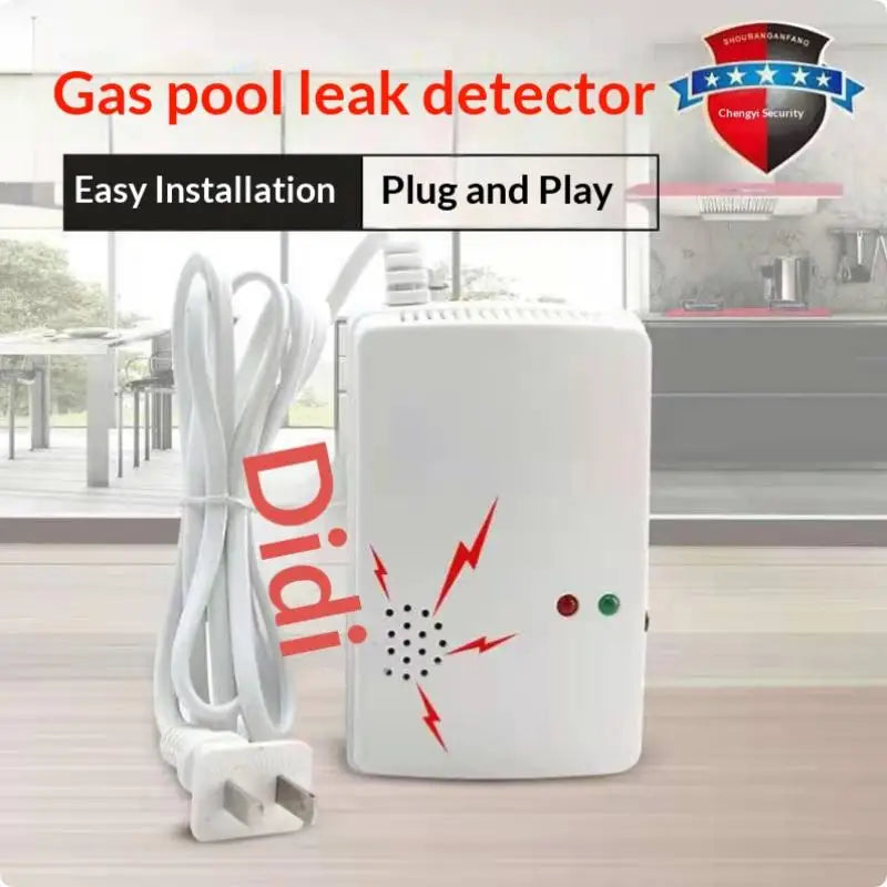 Wall Mounted Gas Detector & Leak Alarm – Propane & Methane Gas Leak Detector Qme