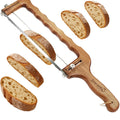Wooden Bow Bread Slicer Knife – Adjustable Serrated Cutter Bread Slicer Knife Qst 1Pc