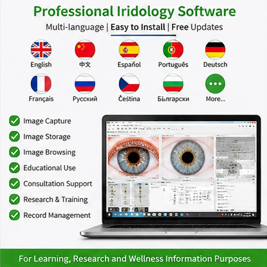 Suyzeko 12MP WiFi Iris Camera Analyzer – Iridology Scanner Iris Camera Analyzer Qst