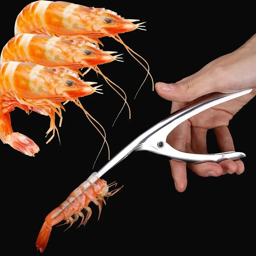 Stainless Steel Shrimp Peeler & Lobster Sheller Knife Seafood Peeler Knife Qme stainless steel