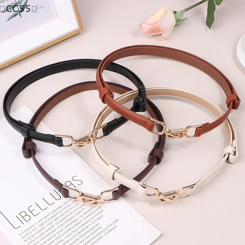 Women's PU Leather Corset Belt – Metal Buckle Waist Strap Women's Fashion Belt Qst