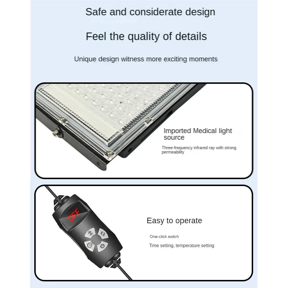 660nm 850nm Red Light Therapy Panel – 96 LED Full Body Device Red Light Therapy Panel Qst