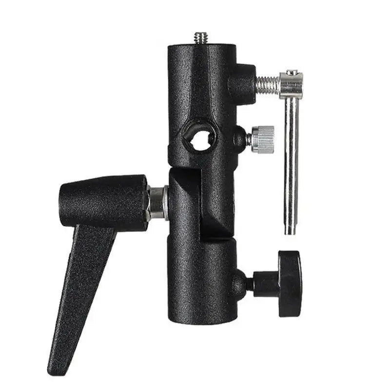 Aluminum Alloy Light Stand Bracket – Adjustable Swivel Lock Light Stand Bracket Qme Default Title