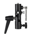 Aluminum Alloy Light Stand Bracket – Adjustable Swivel Lock Light Stand Bracket Qme Default Title
