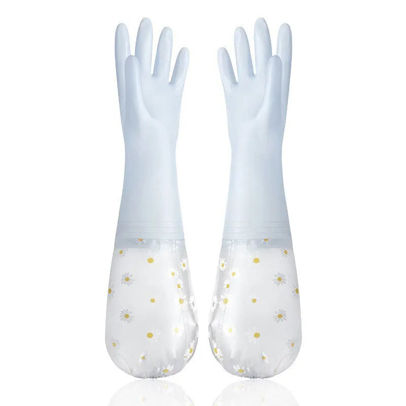 Waterproof Latex Household Cleaning Gloves – Kitchen & Laundry Household Cleaning Gloves Qme