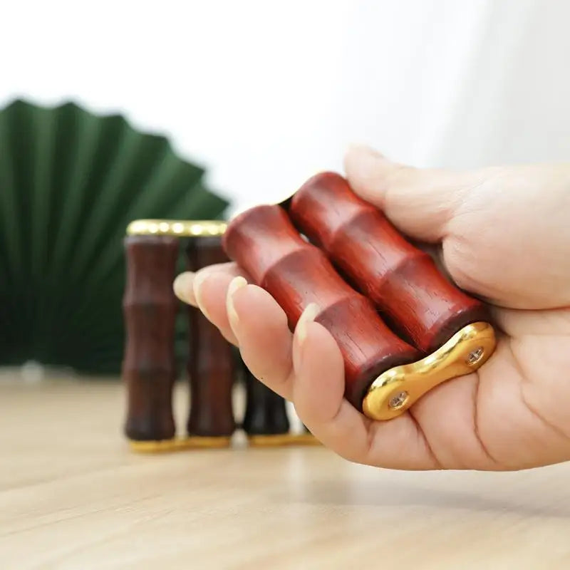 Wood Roller Finger Massager – Sandalwood & Chicken Wing Finger Massage Roller Qst