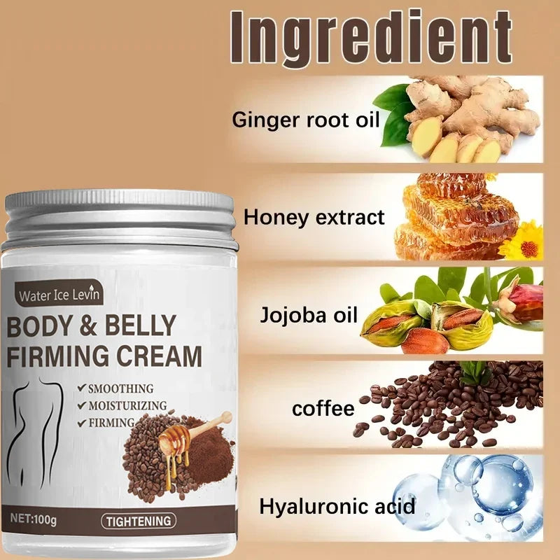 Caffeine Collagen Firming Cream – Coconut Oil & Vitamin E Body Firming Cream Qme