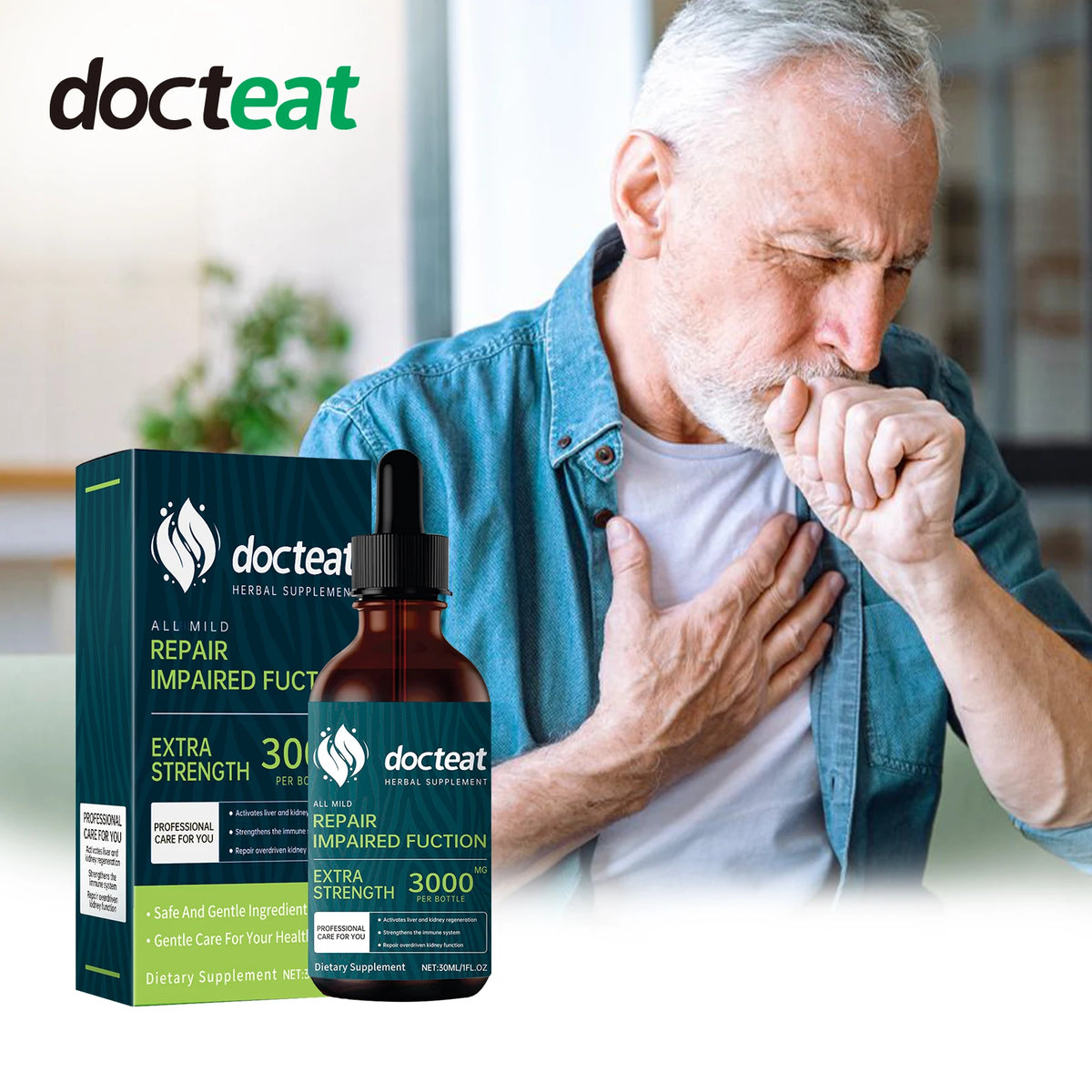 Docteat Herbal Supplement Drops – Natural Plant Wellness Tonic Herbal Supplement Drops Qst