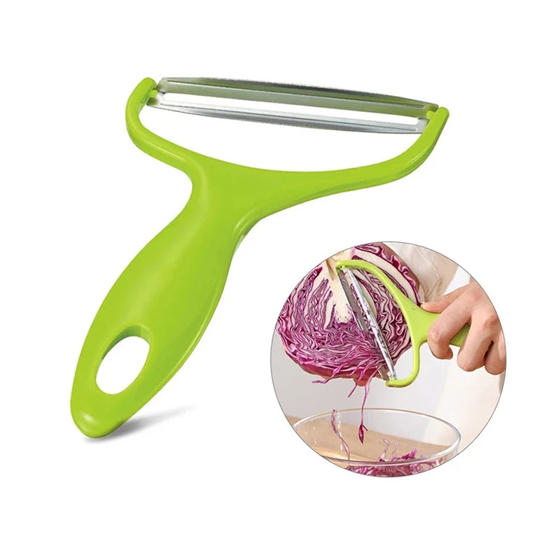 Vegetable Slicer & Peeler – Stainless Steel Grater Tool Vegetable Slicer Peeler Qst