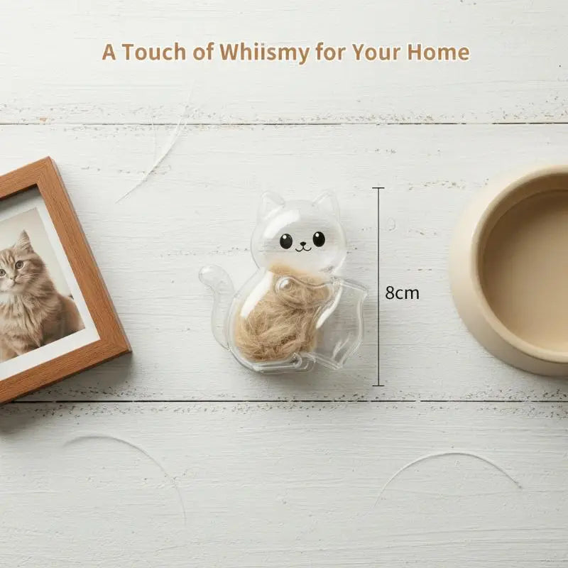 Cat Hair Keepsake Capsule Fridge Magnet | Pet Fur Memento Pet Fur Keepsake Magnet Qme