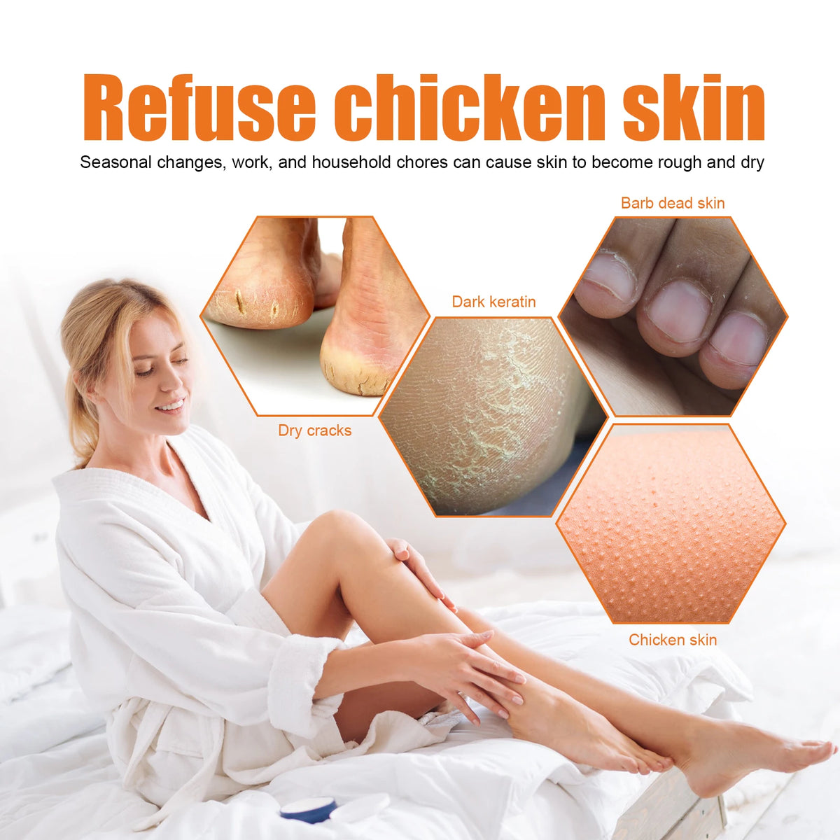100ml Foot Exfoliating Spray – Callus & Dead Skin Softener Foot Exfoliating Spray Qst