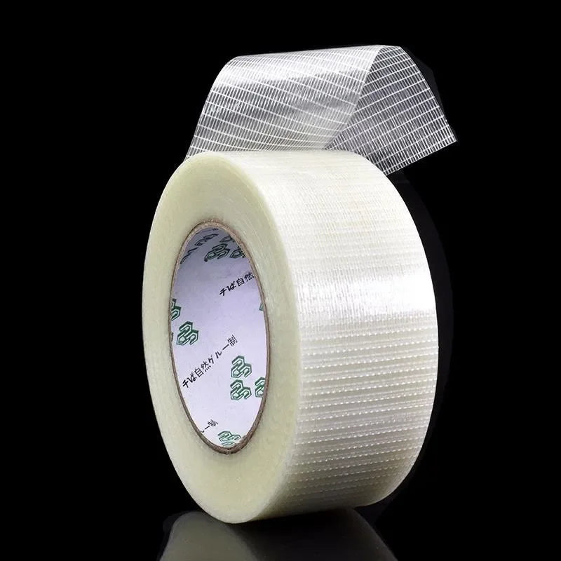 25M Fiberglass Grid Mesh Tape – Strong Single-Sided Reinforced Fiberglass Mesh Tape Qme