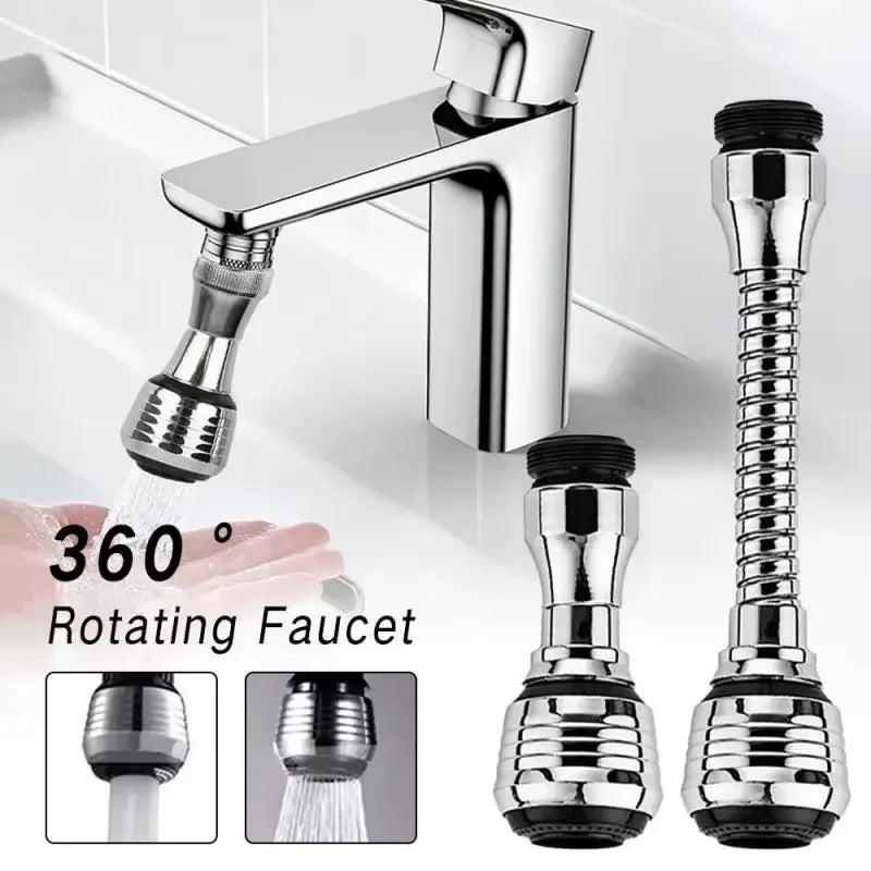 360° Dual Mode Faucet Aerator Extender – Water Saving Sprayer Faucet Aerator Extender Qst