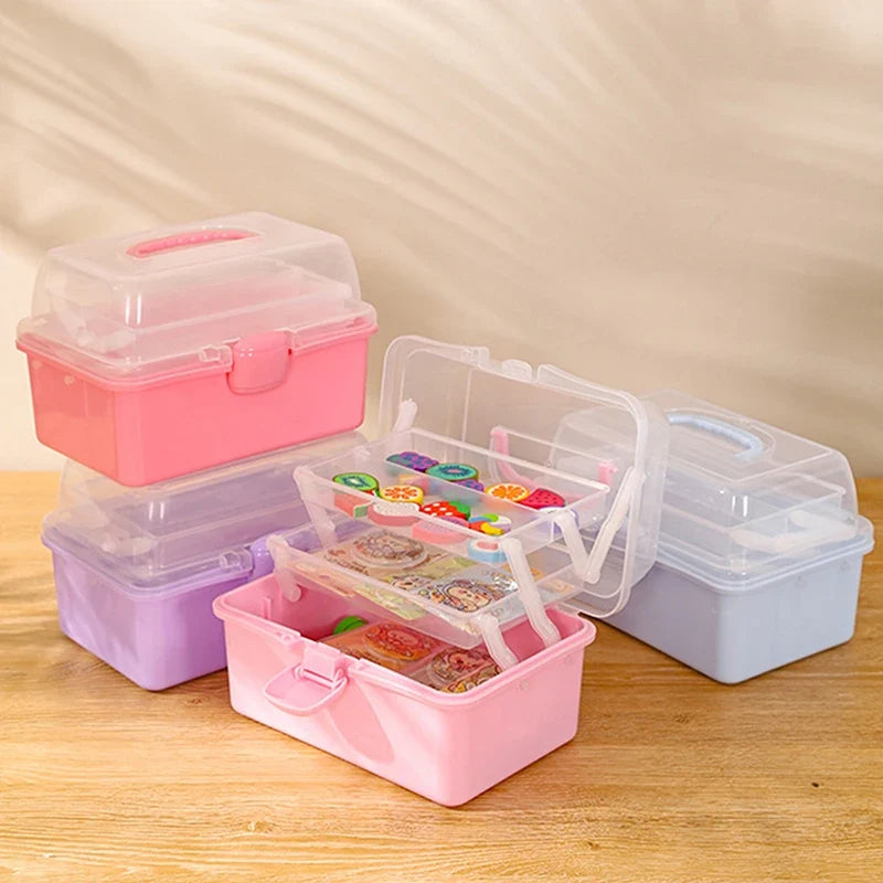 Kids Hair Accessories Organizer Box | 6 Colors | Qme Hair Accessories Organizer Qme