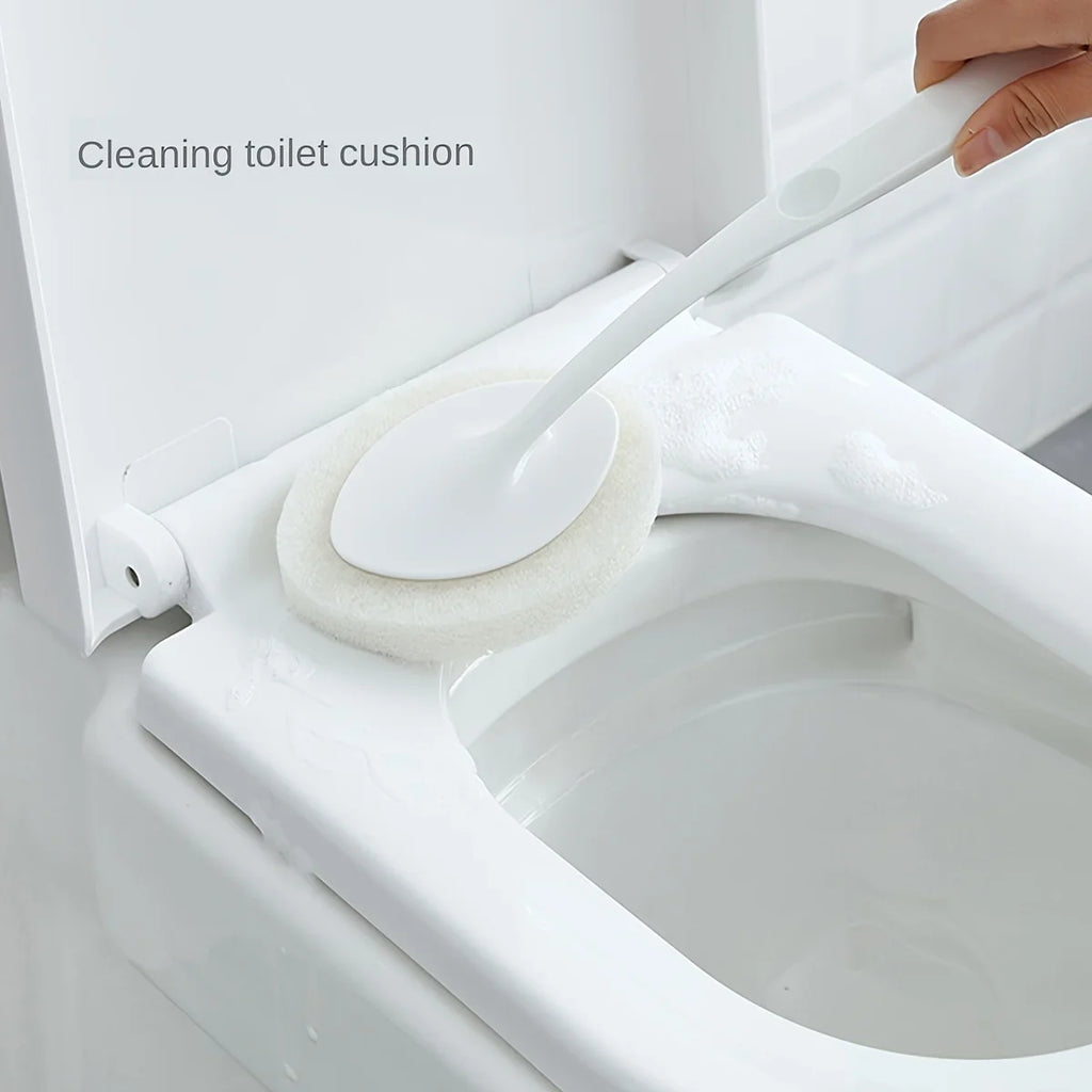 Handheld Bath Cleaning Brush – Toilet, Tile & Floor Scrubber Bathroom Cleaning Brush Qme