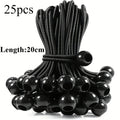Heavy Duty Ball Bungee Cords for Tents, Gazebos & Camping Bungee Cord Set Qme black