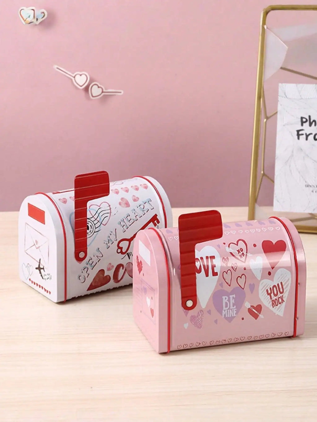 Heart-Shaped Metal Storage Box | Wedding & Anniversary Gift Decorative Storage Box Qme