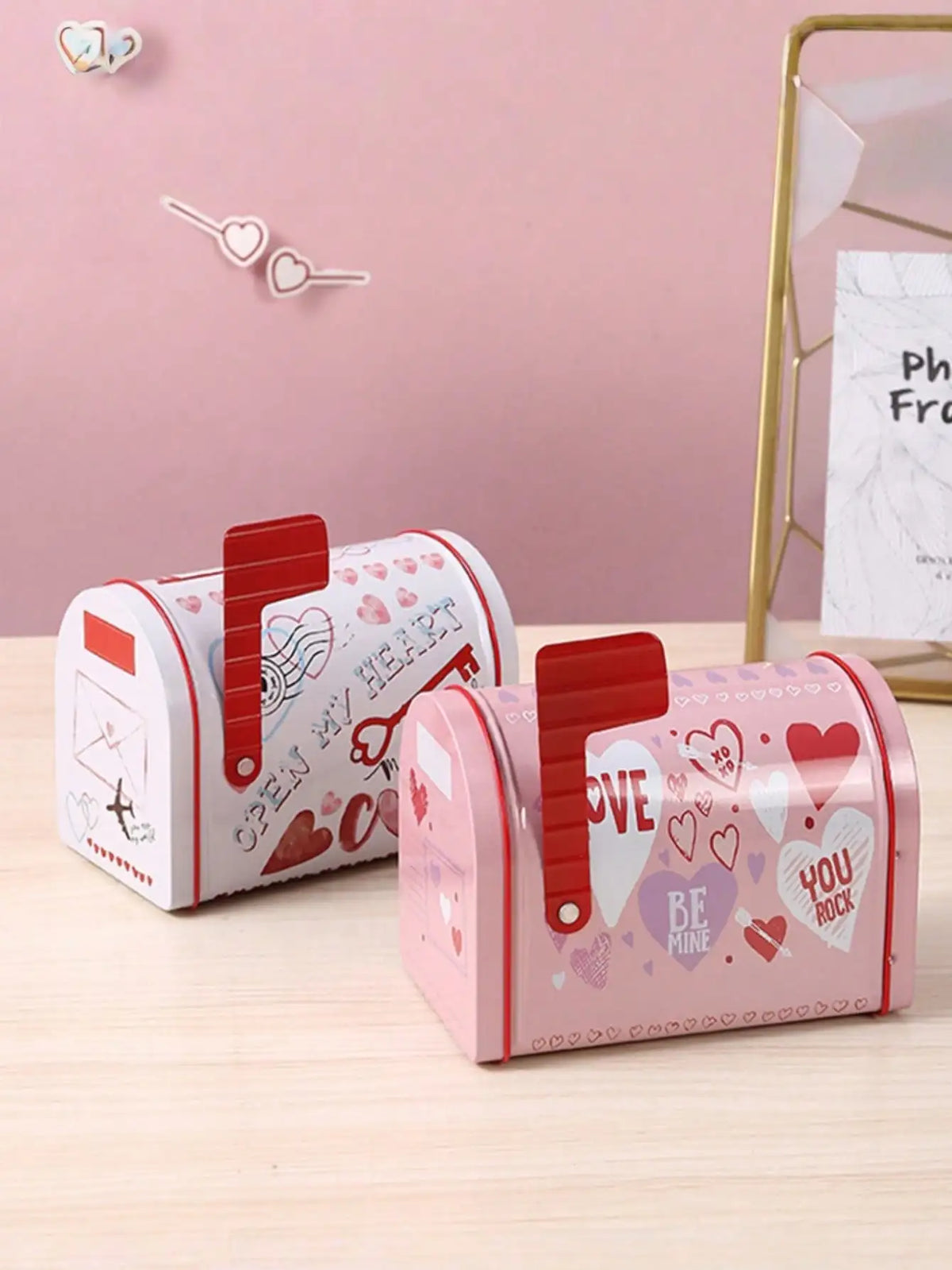 Heart-Shaped Metal Storage Box | Wedding & Anniversary Gift Decorative Storage Box Qme