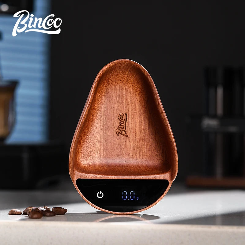 Bincoo Solid Wood Coffee Dosing Tray – Bean Weighing Disc Coffee Dosing Tray Qst