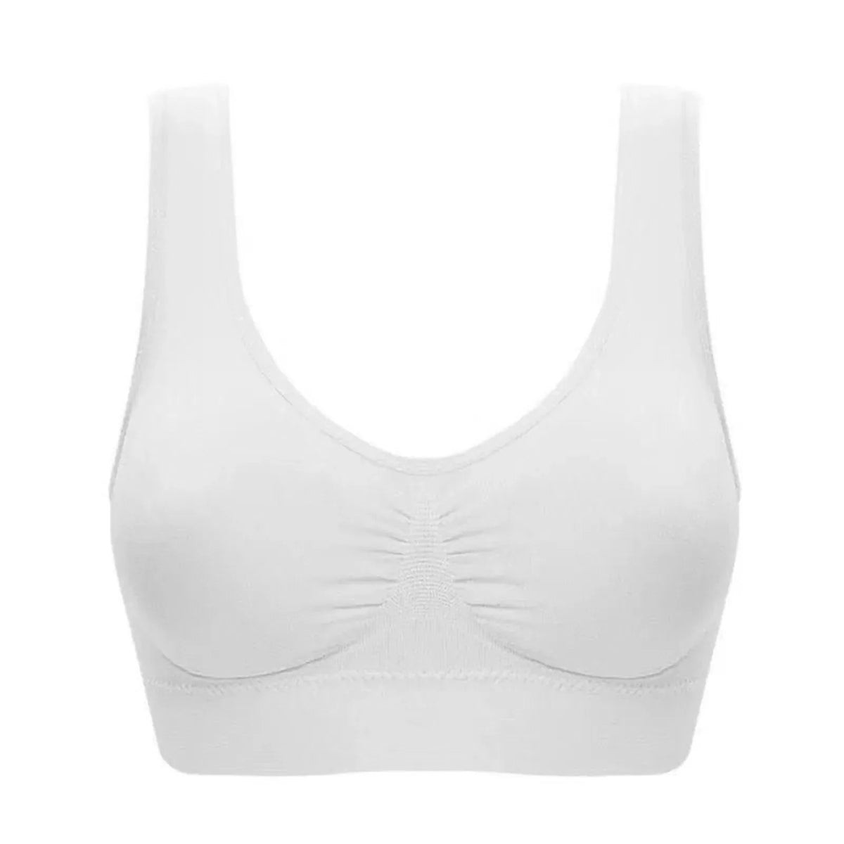 Women's Wirefree Sports Bra 3-Pack – Yoga & Push-Up Support Wirefree Sports Bra Qme Multicolor L
