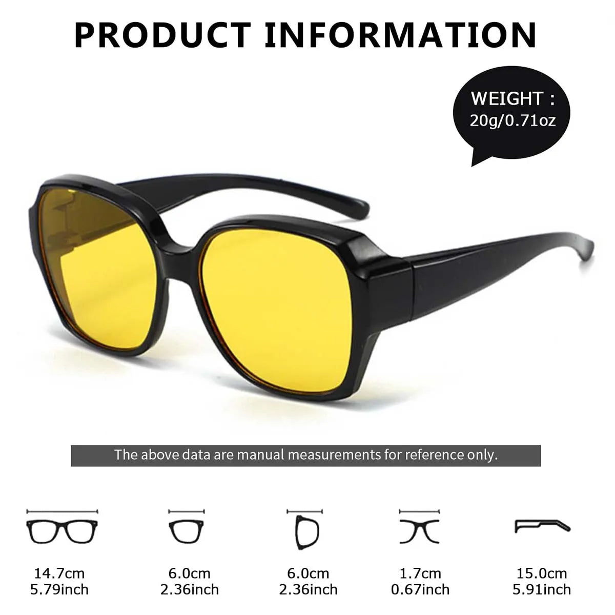 VOPHA T01 UV400 Anti-Glare Driving Sunglasses – Unisex Driving Sunglasses Qst