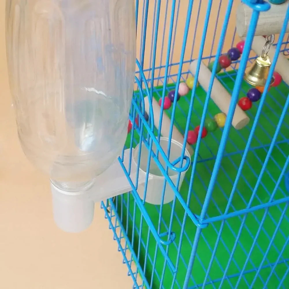 Automatic Bird Water Feeder – Double Nozzle Bottle Drinker Bird Water Feeder Qme