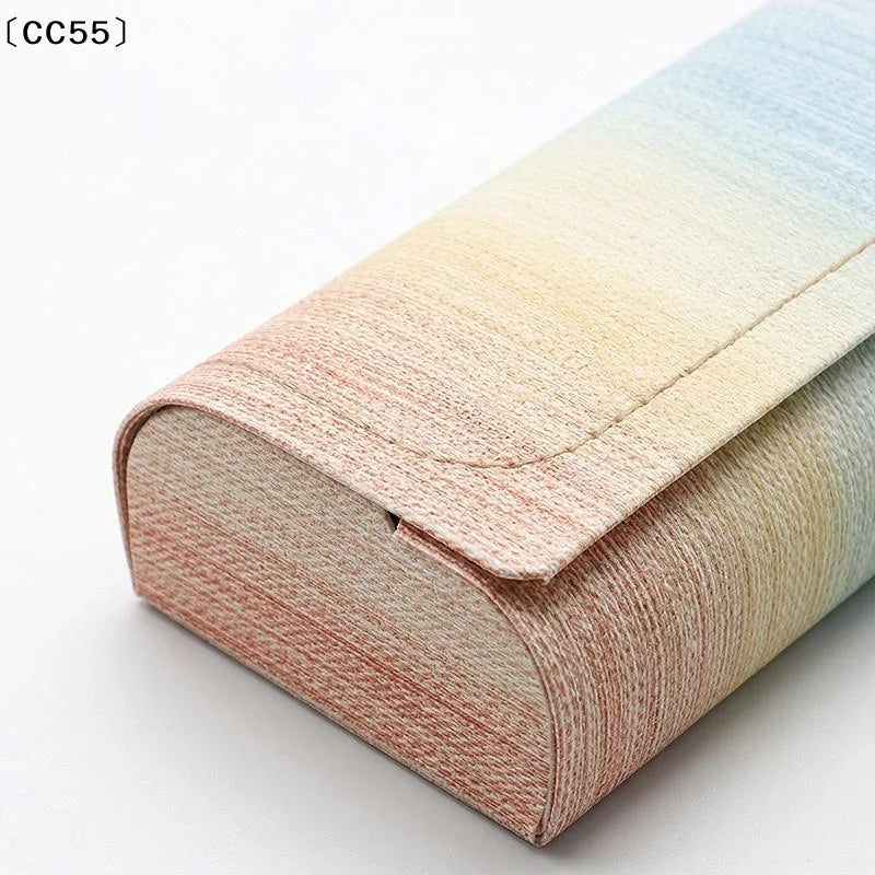 Hard-Shell PU Leather Glasses Case – Portable Eyewear Box Glasses Case Qst