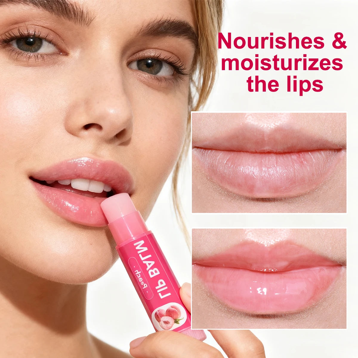 YURHERSU 6-Piece Fruit Lip Balm Set – Moisturizing Gift for Girls Lip Balm Set Qst