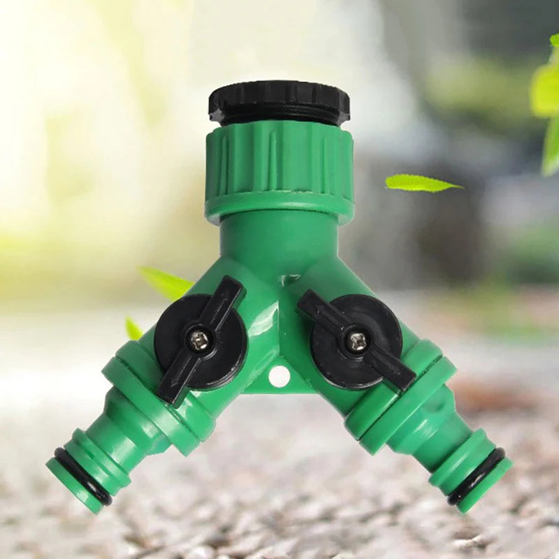 Y-Type 2-Way Garden Hose Splitter Valve – 3/4" Thread Garden Hose Splitter Qst