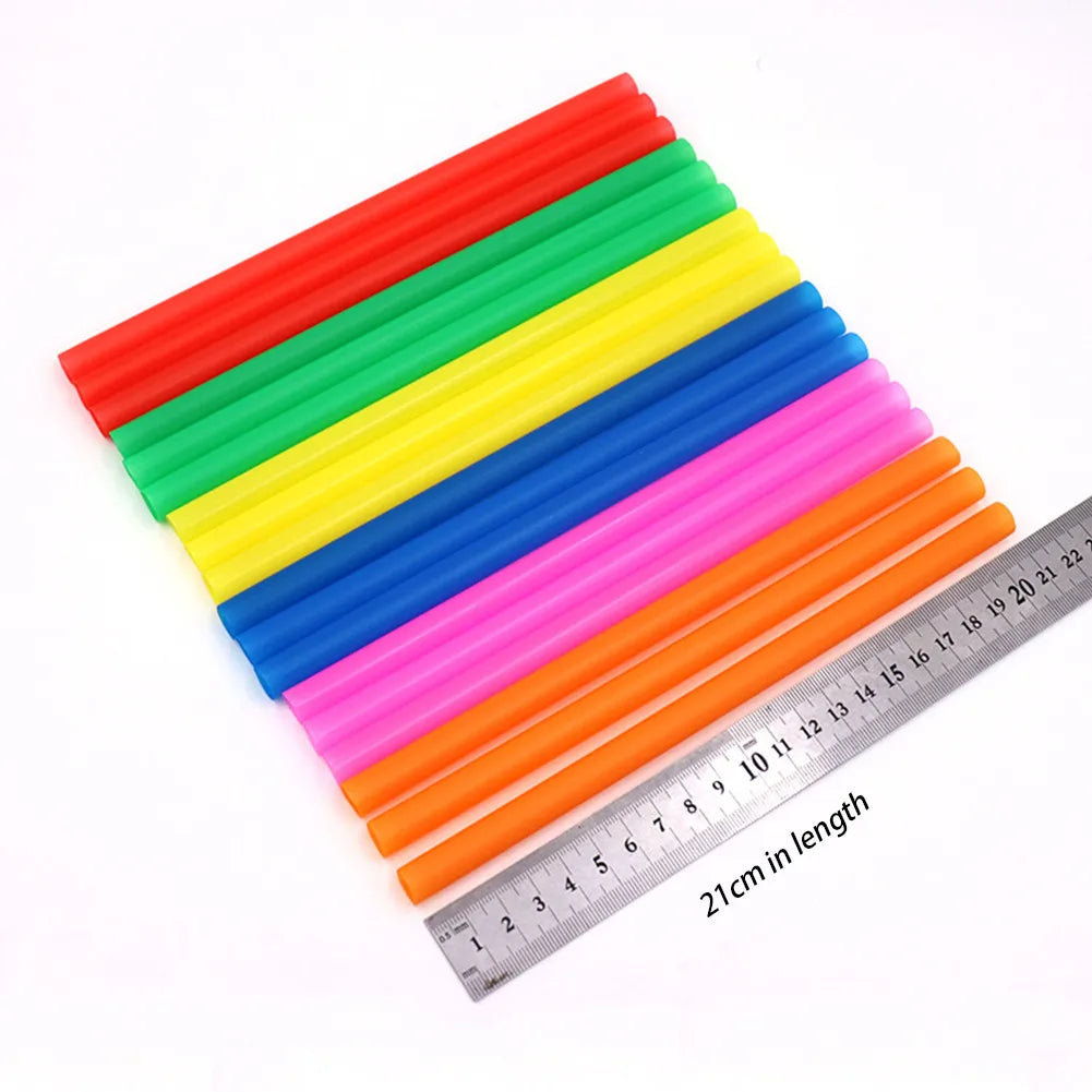 11mm Boba Straws 100 Pack – Thick Milkshake & Smoothie Straws Boba Drinking Straws Qme