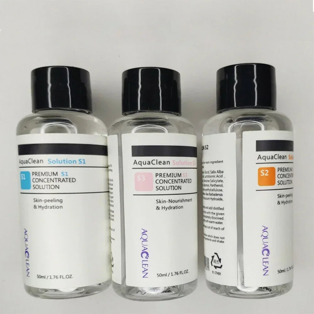 VamsLuna S1 S2 S3 Aqua Peeling Facial Serum Set 3×50ml Facial Peeling Serum Qst