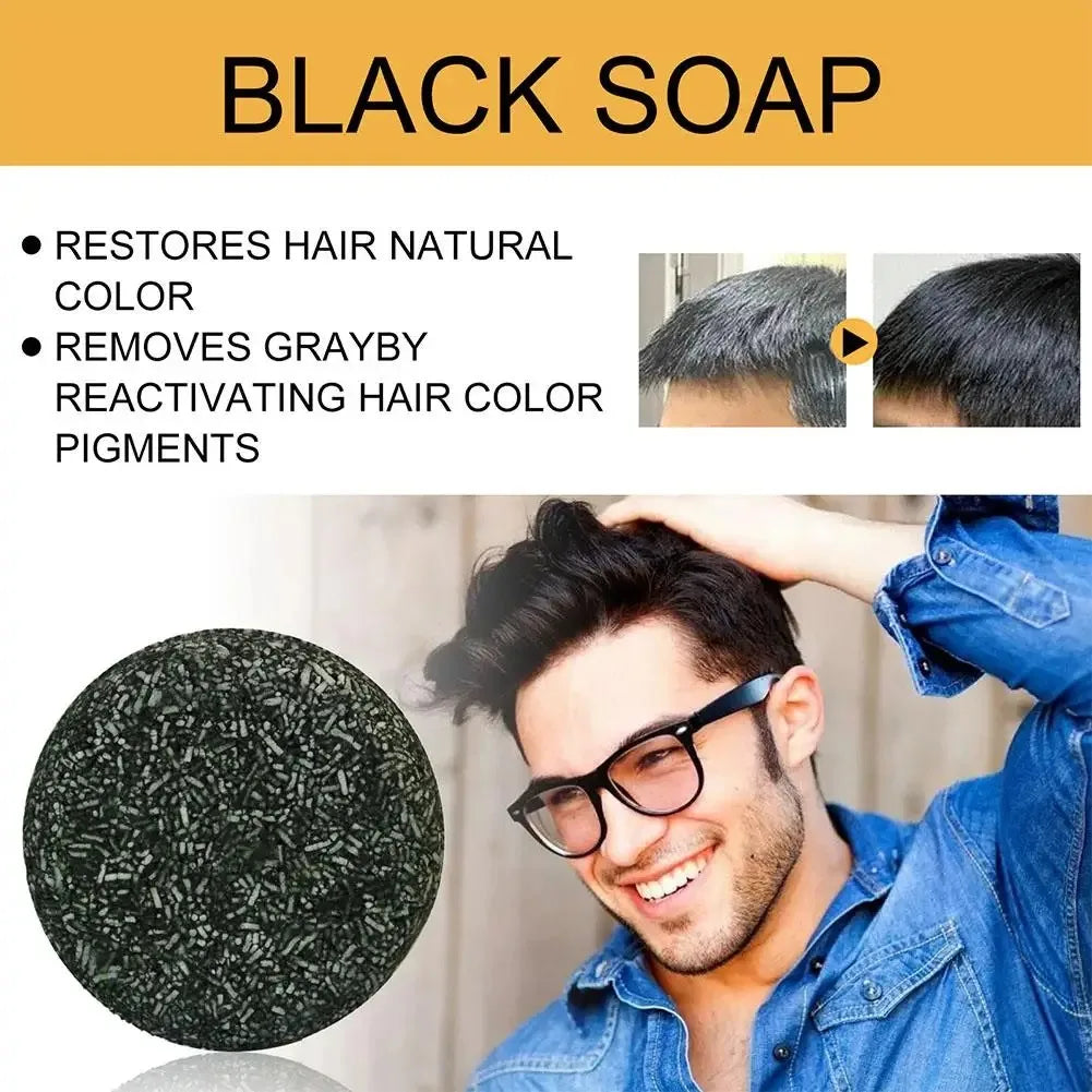 He Shou Wu Hair Darkening Shampoo Bar – Grey Coverage 50g Hair Darkening Shampoo Bar Qst