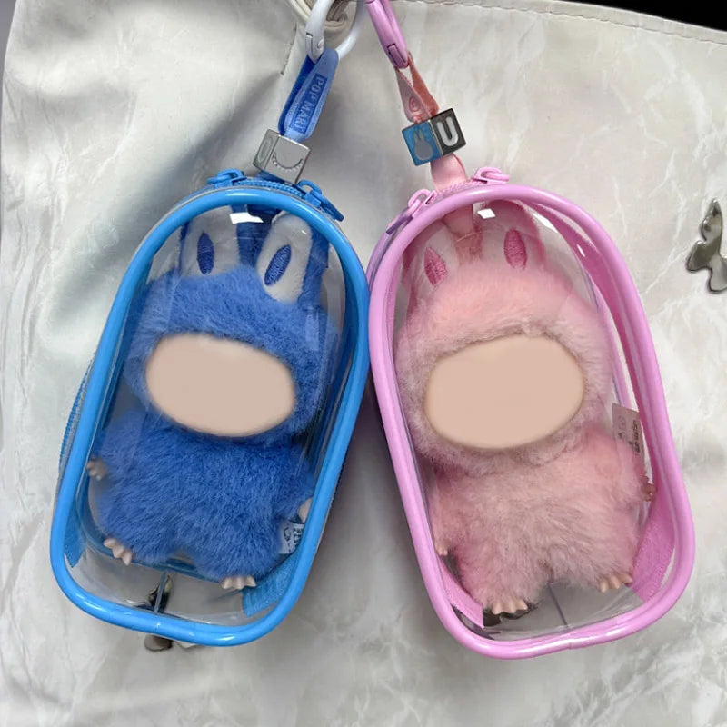 Stretch Cloth Plush Toy Protective Cover & Transparent Strap Toy Protective Cover Qme