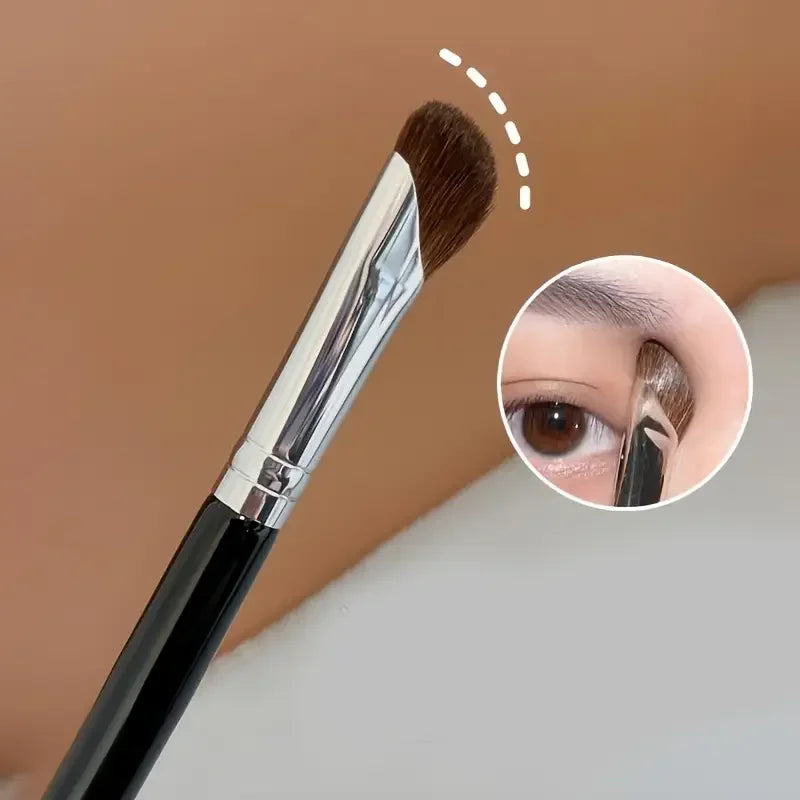 3D Contour Nose Shadow & Angled Eyeliner Brush | Travel Makeup Contour Brush Qme Scythe Nose Brush