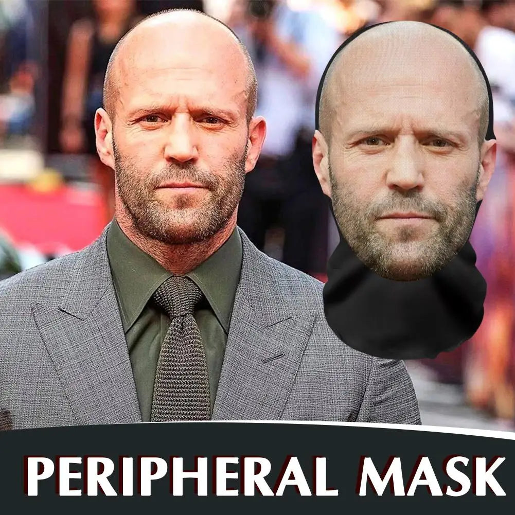 3D Printed Full Face Realistic Celebrity Mask – Costume Prop Costume Face Mask Qme