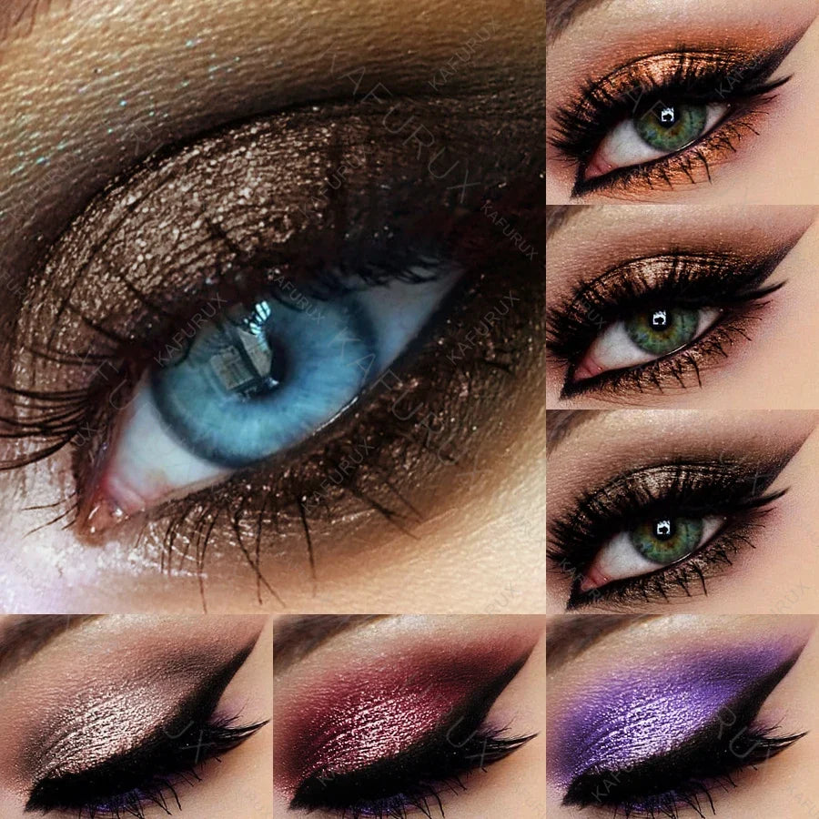 Metallic Glitter Eyeshadow Pencil – Waterproof Pearlescent Nude Eyeshadow Pencil Qme
