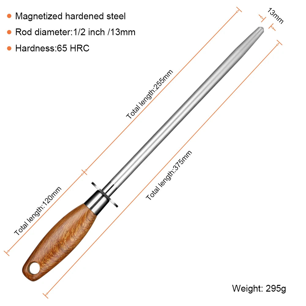 Xituo 10" Diamond Knife Sharpening Rod – All Knives & Scissors Knife Sharpening Rod Qst